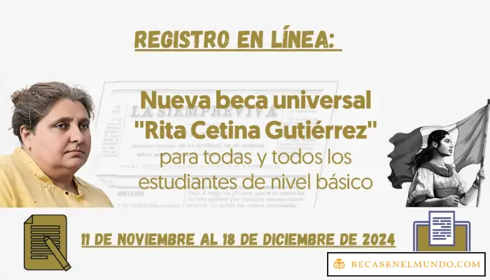 Como Registrarse en la Beca Universal Rita Cetina | Consulta los Módulos de Orientación Presencial ¡Regístrate Ahora!