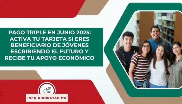 Pago triple en junio 2025: Activa tu tarjeta si eres beneficiario de Jóvenes Escribiendo el Futuro y recibe tu apoyo económico