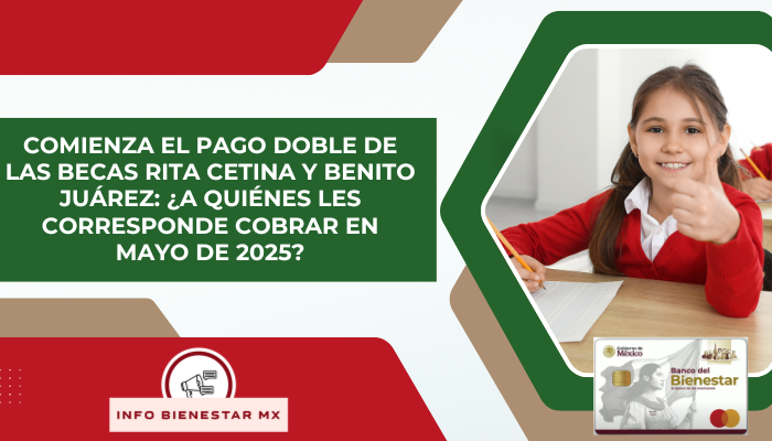 Comienza el pago doble de las Becas Rita Cetina y Benito Juárez: ¿A quiénes les corresponde cobrar en mayo de 2025?