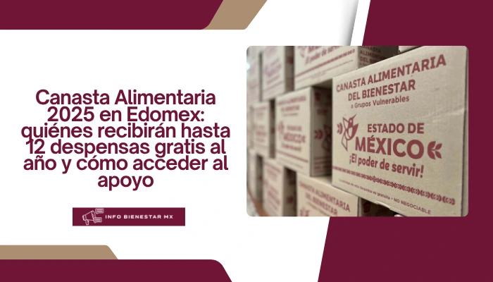 Canasta Alimentaria 2025 en Edomex: quiénes recibirán hasta 12 despensas gratis al año y cómo acceder al apoyo