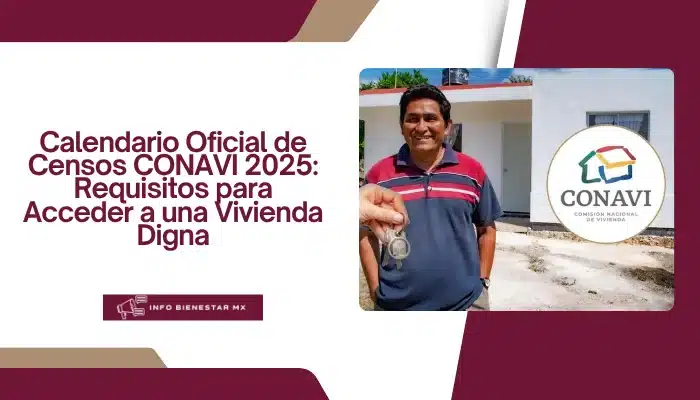 Calendario Oficial de Censos CONAVI 2025: Requisitos para Acceder a una Vivienda Digna