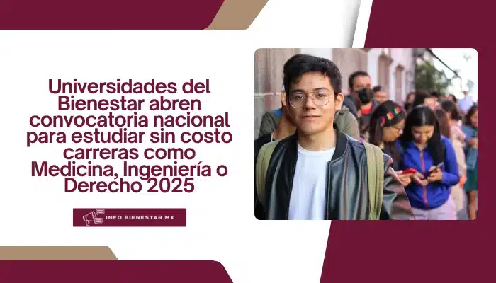 Universidades del Bienestar abren convocatoria nacional para estudiar sin costo carreras como Medicina, Ingeniería o Derecho 2025