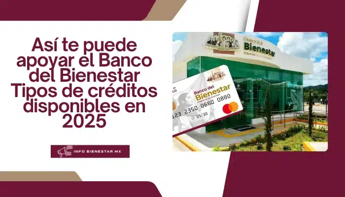 Así te puede apoyar el Banco del Bienestar: Tipos de créditos disponibles en 2025