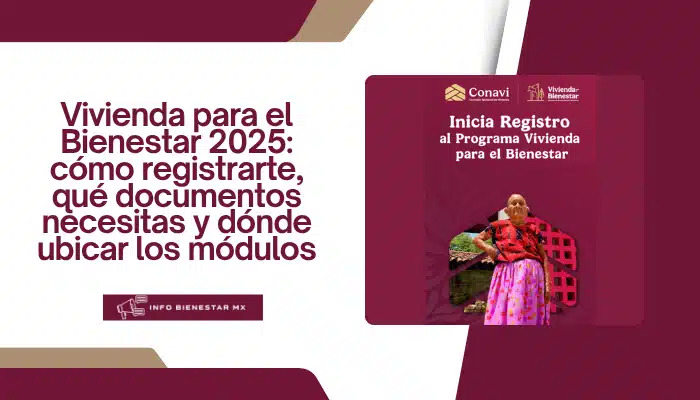 Vivienda para el Bienestar 2025: cómo registrarte, qué documentos necesitas y dónde ubicar los módulos
