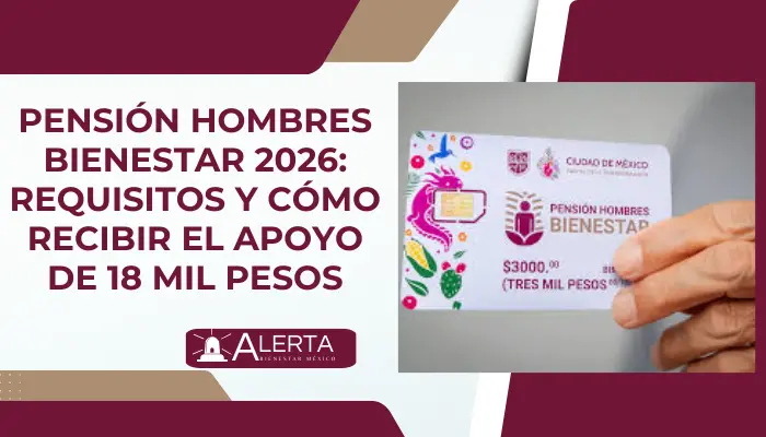 Pensión Hombres Bienestar 2026: Requisitos y cómo recibir el apoyo de 18 mil pesos